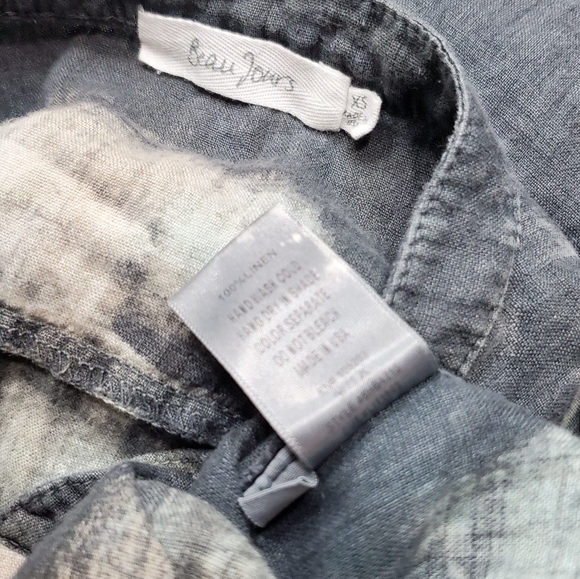 Beau Jours Tie Dye Button Up Lagenlook Shirt Dres - Picture 3 of 6